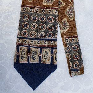GANT Men's 100% Silk Neck Tie 60" x 4" Blue Beige